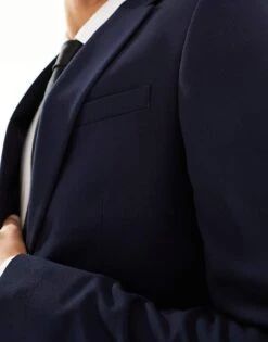 River Island Super Skinny Suit Jacket In Navy For Men -Layered Clothes 204833165 5