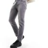 River Island Slim Fit Jeans In Light Grey Wash For Men Grey - Light
