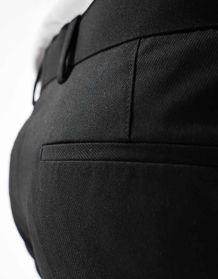 River Island Tux Suit Trousers In Black For Men 5 River Island Tux Suit Trousers In Black For Men - Image 3