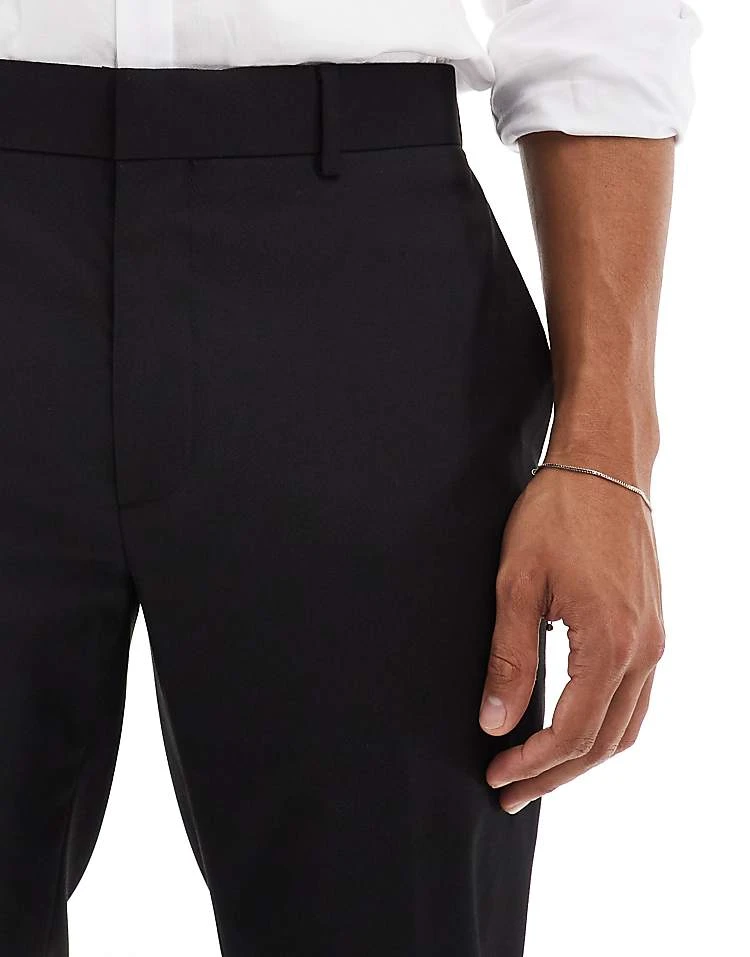 River Island Tux Suit Trousers In Black For Men 7 River Island Tux Suit Trousers In Black For Men - Image 5