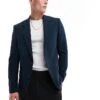 River Island Slim Suit Jacket In Blue For Men Blue - Medium