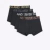 River Island Regular Fit Multipack Of 4 Trunks In Black For Men -Layered Clothes 206027475 1 black