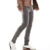 River Island Skinny Mercury Jeans In Dark Grey For Men Charcoal -Layered Clothes 206050385 1 charcoal