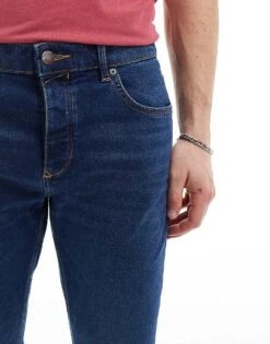 River Island Slim Fit Jeans In Classic Blue For Men 10 River Island Slim Fit Jeans In Classic Blue For Men -Layered Clothes 206052738 3