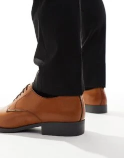 River Island Formal Derby Shoes In Brown For Men -Layered Clothes 206141285 3