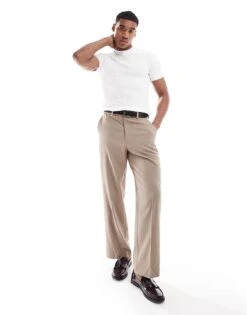 River Island Muscle Fit Pointelle T-shirt In White For Men -Layered Clothes 206265159 3