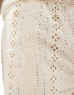 River Island Shorts In Ecru Crochet For Men -Layered Clothes 206297227 3