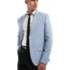 River Island Textured Suit Jacket In Blue For Men 1 River Island Textured Suit Jacket In Blue For Men -Layered Clothes 206297248 1 blue