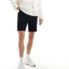 River Island Waffle Textured Shorts In Navy For Men -Layered Clothes 206369663 1 navy