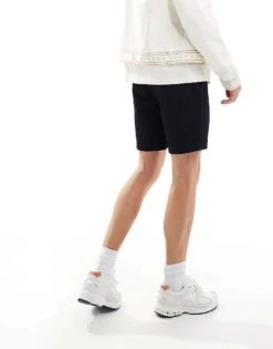 River Island Waffle Textured Shorts In Navy For Men -Layered Clothes 206369663 5