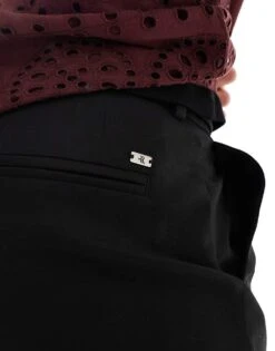 River Island Core Chino Shorts In Black For Men -Layered Clothes 206372136 3