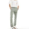 River Island Laundered Chino In Khaki For Men -Layered Clothes 206460879 1 khaki