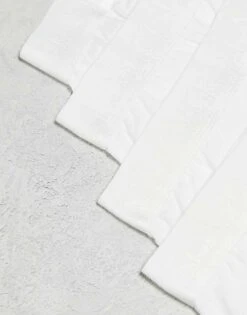 River Island 3 Pack Split Waistband Trunks In White For Men -Layered Clothes 206539831 4