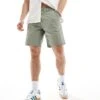 River Island Laundered Chino Short In Light Green For Men Ligh Green -Layered Clothes 206666363 1 lighgreen