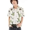 River Island Floral Print Shirt In Green For Men -Layered Clothes 206683148 1 green