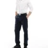 River Island Slim Fit Tailored Trousers In Navy For Men -Layered Clothes 206683436 1 navy