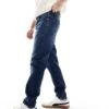 River Island Tapered Rally Jeans In Dark Blue For Men -Layered Clothes 206687477 1 darkblue