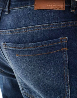 River Island Tapered Rally Jeans In Dark Blue For Men -Layered Clothes 206687477 3