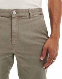 River Island Carpenter Trousers In Green For Men Green - Light -Layered Clothes 206714172 5