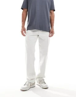 River Island Loose Fit Jeans In Bleach Wash Blue For Men Blue - Light