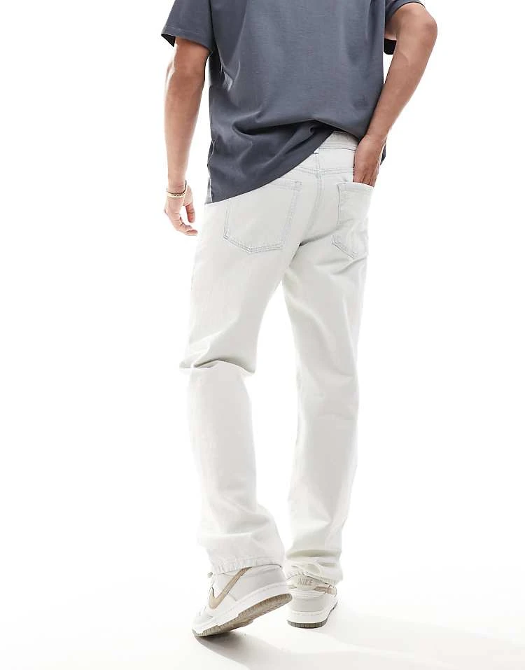 River Island Loose Fit Jeans In Bleach Wash Blue For Men Blue - Light 5 River Island Loose Fit Jeans In Bleach Wash Blue For Men Blue - Light - Image 3