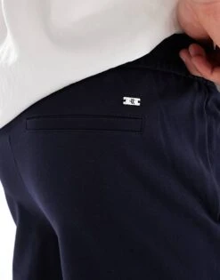 River Island Pull On Smart Joggers In Navy For Men -Layered Clothes 206835993 4