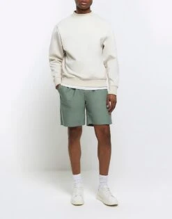 River Island Regular Fit Pull On Shorts In Green - Light For Men -Layered Clothes 206848752 1 greenlight 1