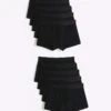 River Island 10 Pack Ri Cotton Stretch Trunks In Black For Men -Layered Clothes 207001859 1 black