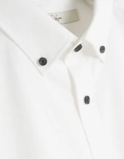 River Island Muscle Fit Textured Smart Shirt In White For Men -Layered Clothes 207001921 4