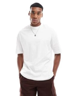 River Island Oversized T-shirt In White For Men