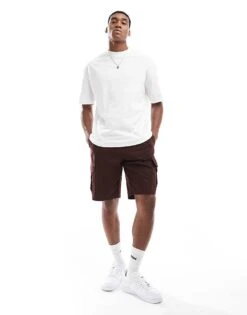 River Island Oversized T-shirt In White For Men -Layered Clothes 207019037 3