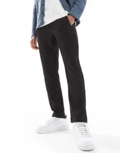 River Island Pleated Trousers In Black For Men -Layered Clothes 207169095 1 black 1