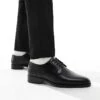 River Island Formal Derby Shoes In Black For Men -Layered Clothes 207169140 1 black