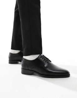 River Island Formal Derby Shoes In Black For Men