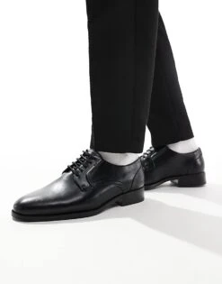 River Island Formal Derby Shoes In Black For Men -Layered Clothes 207169140 4