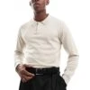 River Island Essential Knitted Polo In Stone For Men Stone - Medium -Layered Clothes 207250591 1 stonemedium