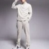 River Island Smart Joggers And Sweatshirt Co-ord In Light Grey -Layered Clothes 207251791 4