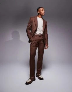 River Island Suit In Rust