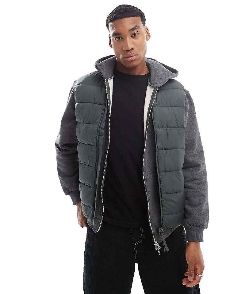 River Island Gilet In Khaki For Men Green 7 River Island Gilet In Khaki For Men Green - Image 5