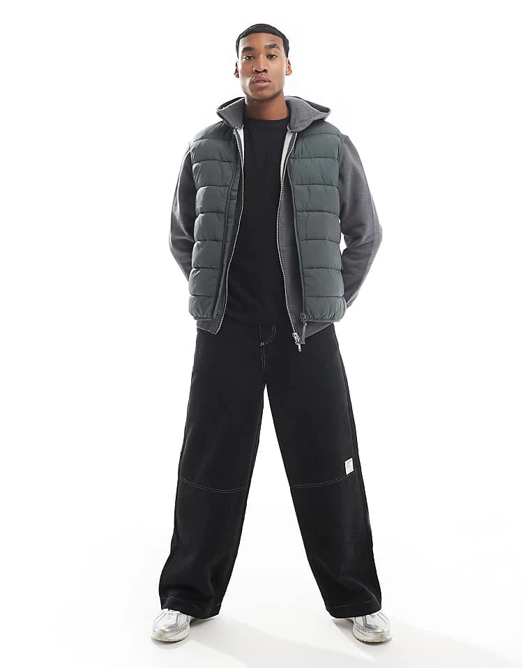 River Island Gilet In Khaki For Men Green 4 River Island Gilet In Khaki For Men Green - Image 2