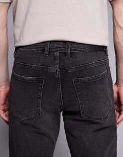 River Island Skinny Fit Jeans In Washed Black For Men Grey -Layered Clothes 207380363 4