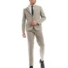 River Island Contemporary Suit In Beige - BEIGE -Layered Clothes 207407656 3