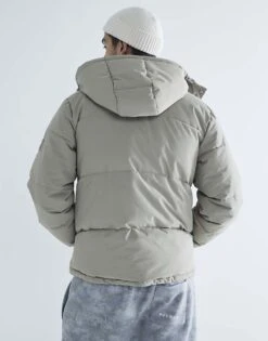 River Island Premium Hooded Puffer Jacket In Stone For Men Stone - Light -Layered Clothes 207407672 3