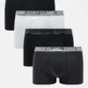 River Island 4 Pack Trunks In Grey For Men Grey - Marl -Layered Clothes 207407956 1 greymarl