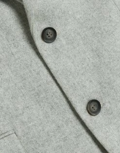 River Island Marl Slim Fit Wool Blend Suit Jacket In Grey - Marl For Men -Layered Clothes 207463358 3