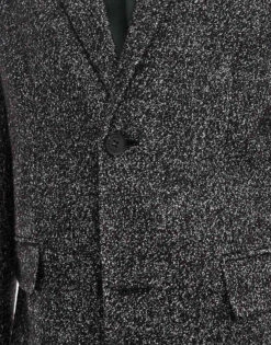 River Island Textured Overcoat In Dark Grey For Men Grey - Dark -Layered Clothes 207479289 4