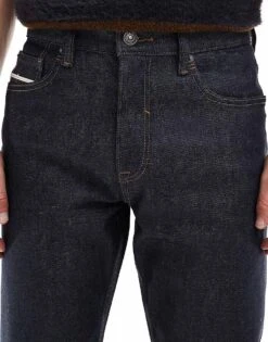 River Island Slim Fit Japanese Selvedge Jeans In Darkwash Blue For Men Blue - Dark -Layered Clothes 207479290 5