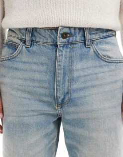 River Island Loose Fit Jeans In Light Blue For Men Blue - Light -Layered Clothes 207479328 5