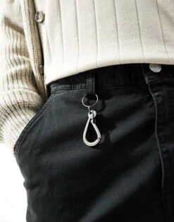 River Island Wide Leg Cargo Trousers Black For Men -Layered Clothes 207479555 5