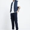 River Island Regular Fit Quilted Gilet In Navy For Men -Layered Clothes 207514336 1 navy